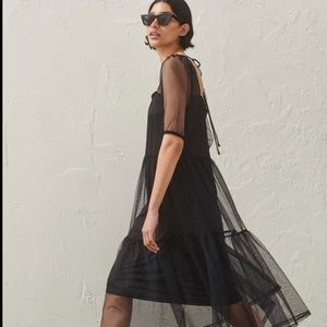 H&M Black Mesh Dress